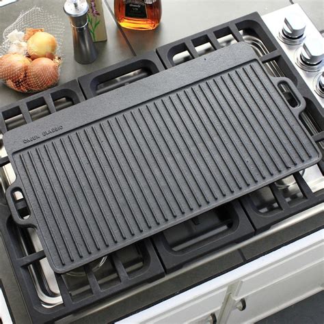 cast iron griddle top for gas grill